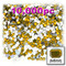 Rhinestones, Flatback, Rectangle, 4x6mm, 10,000-pc, Golden Yellow