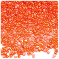 Half Dome Pearl, Plastic beads, 2mm, 10,000-pc, Fire Orange