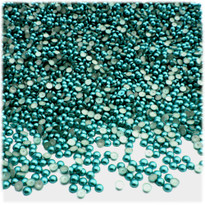 Half Dome Pearl, Plastic beads, 2mm, 5,000-pc, Jade Blue