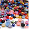 Half Dome Pearl, Plastic beads, 7mm, 1,000-pc, Jewel Tone Mix