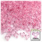 Plastic Tri-Bead, Transparent, 11mm, 200-pc, Pink