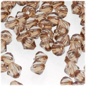 Plastic Bicone Beads, Transparent, 12mm, 1,000-pc, Honey