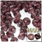 Plastic Bicone Beads, Transparent, 12mm, 1,000-pc, Burgundy