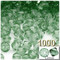 Plastic Bicone Beads, Transparent, 12mm, 1,000-pc, Light Green