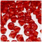 Plastic Bicone Beads, Transparent, 12mm, 1,000-pc, Ruby Red