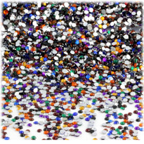 Rhinestones, Flatback, Round, 2mm, 2,500-pc, Jewel Tone Assortment