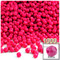 Plastic Faceted Beads, Opaque, 4mm, 200-pc, Hot Pink