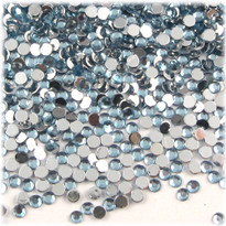 Rhinestones, Flatback, Round, 4mm, 1,000-pc, Light Baby Blue