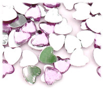 Rhinestones, Flatback, Heart, 14mm, 1,000-pc, Lavender