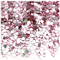 Rhinestones, Flatback, Heart, 4mm, 10,000-pc, Light Baby Pink