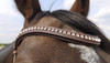 Browband features real Swarovski crystals