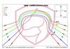 Right-click to download and print out. Cut desired pommel size(s), and attach to cardboard to determine your horse's most ideal fit. Find the deepest spot behind the shoulder, this is the area to place the stencil. At this point lies the base footprint of the saddle pommel (sometimes referred to as the "fork").
