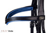 Removeable browband trim feature in blue