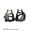 Caged Safety Stirrups: Black