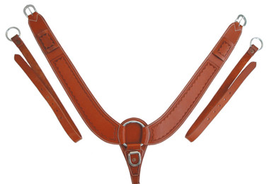 The "pulling collar" advantage allows for full freedom of movement in your horse's shoulders. Collar straps wrap around pommel and criss-cross on either side of saddle horn.