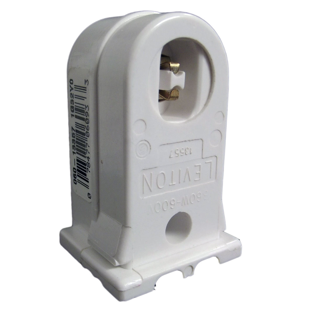 Leviton 13557W SlideOn Pedestal Vertical Fluorescent Lampholder