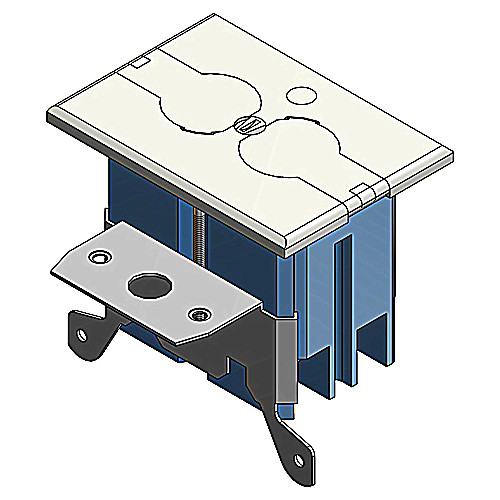 Carlon B121bfbr Adjustable Floor Box Kit W Ivory Cover