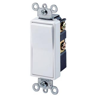 Leviton 5602 2 15a 1 277v Decora Rocker Double Pole Ac Quiet Switch Residential Grade