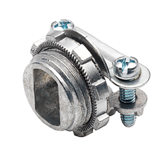 Bridgeport 566DC2 3/8" BX/MC Strap Cable Connector w/2 Screws