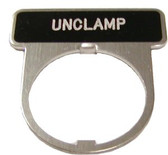 GE NP130084B - Unclamp Name Plate