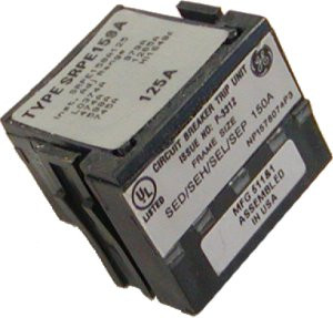 GE SRPE150A125 - 125 Amp 600V Mag-Break Rating Plug