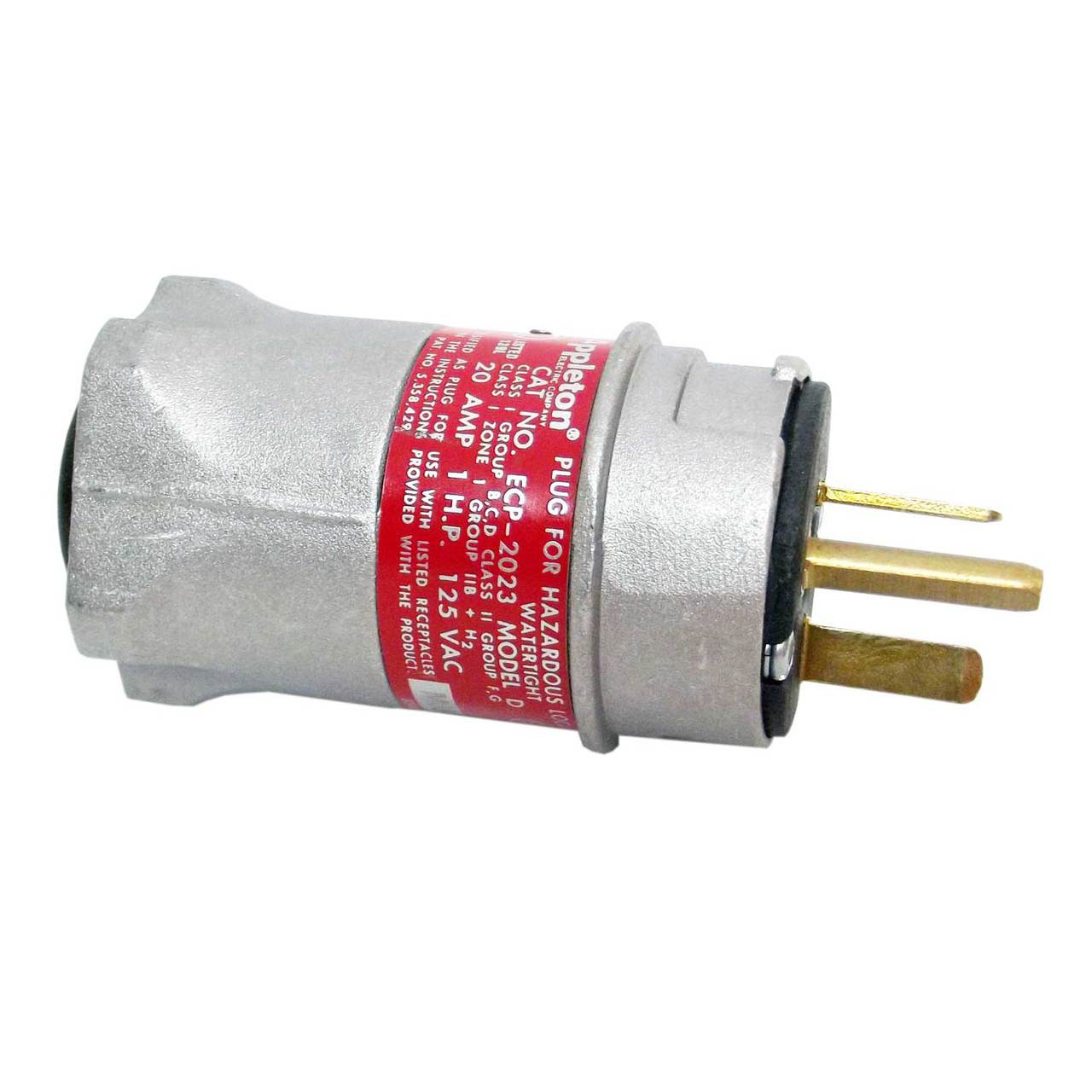 Appleton ECP-2023 125V 2W Electrical Plug for sale online 