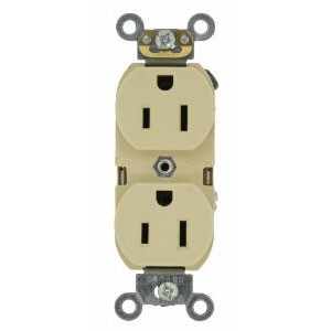 New Leviton Brown INDUSTRIAL SLIM BODY Receptacle Duplex Outlet 5-15R 15A 5262-S