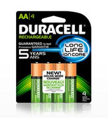 Duracell DX1500 - AA Rechargeable NIMH Batteries - 4 Pak