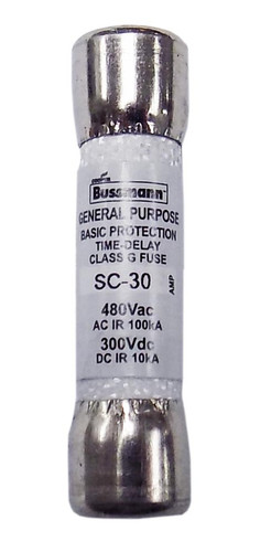 Fusible Bussmann Type SC - Temporisé 60A 300V - Lot De 2 - Neuf Sans Emballage