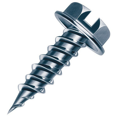 Hex Washer Head Sheet Metal Screw Sharp Point 8 x 1-1/4"