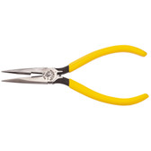 KLEIN TOOLS Long-Nose Plrs, Side Cutters, 6-5/8, coil