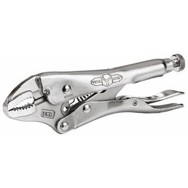 VISE-GRIP Locking Plier, Curved, 10 In, w/Wire Cutter