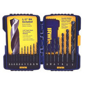 IRWIN Drill Bit Set, Black Oxide, 1/16-1/2, 18 Pc