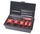 Electricians 7 pc Kit, Bimetal,Arbor Attached Real McCoy