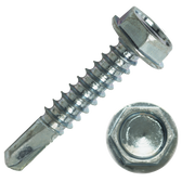Hex Washer Head Self Drill Screw 6 x 1/2" (100 Pack)