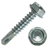 Hex Washer Head Self Drill Screw 14 x 2" (100 Pack)