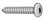 Square Drive Pan Head Sheet Metal Screw 8 x 1-3/4"