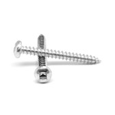 Square Drive Round Head Sheet Metal Screw 10 x 1-1/2" (100 Pack)