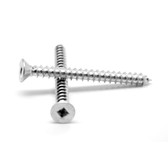 Square Drive Flat Head Sheet Metal Screw 12 x 2" (100 Pack)