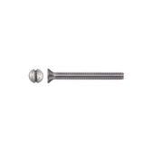 Machine Screw, Slotted Flat, 8-32 x 2-1/2" (100 Pack)