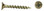 Drywall Screw Coarse Thread -Yellow Zinc 6 x 1-1/4"