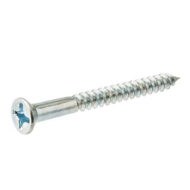 Particle Board Wood Screw Zinc Finish 8 x 2-1/4"