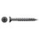 Particle Board Wood Screw Black Finish 8 x 1-1/4"