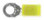 Ring Tongue Terminal - Yellow 3/8"/12-10