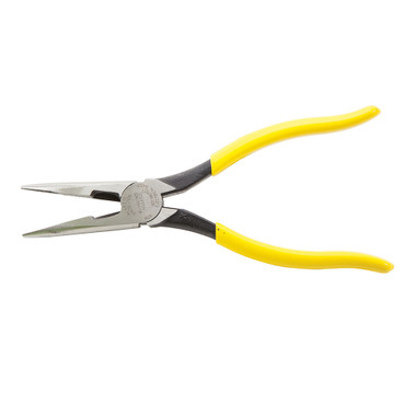 KLEIN TOOLS Long Nose Plier w/Cutter, 8 5/16" (D203-8)