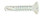Philips Flat Self Drilling Screw  10 x 2"