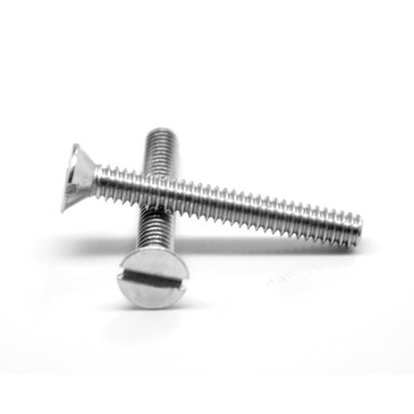 Machine Screw, Slotted Flat, 6-32 x 3"