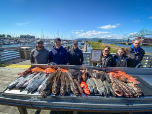 Combo Salmon & Rockfish Trip $450 this is a 50% deposit.