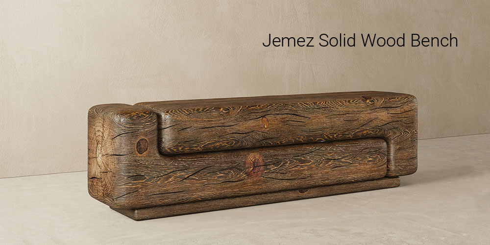 Jemez Solid Wood Bench