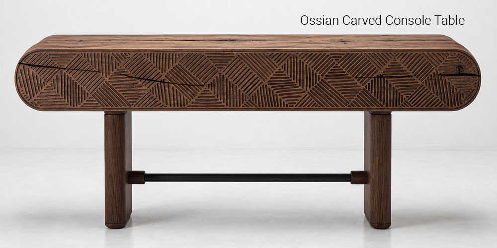 Ossian Carved Console Table